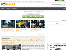 Tablet Screenshot of gizmaniak.pl